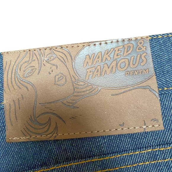 Naked & Famous Denim Jeans Men's Skinny Guy Dirty Fade Selvedge Sz 38 - Picture 9 of 11